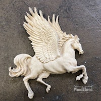 WoodUbend® 2175 Winged Horse, mått 7x8cm