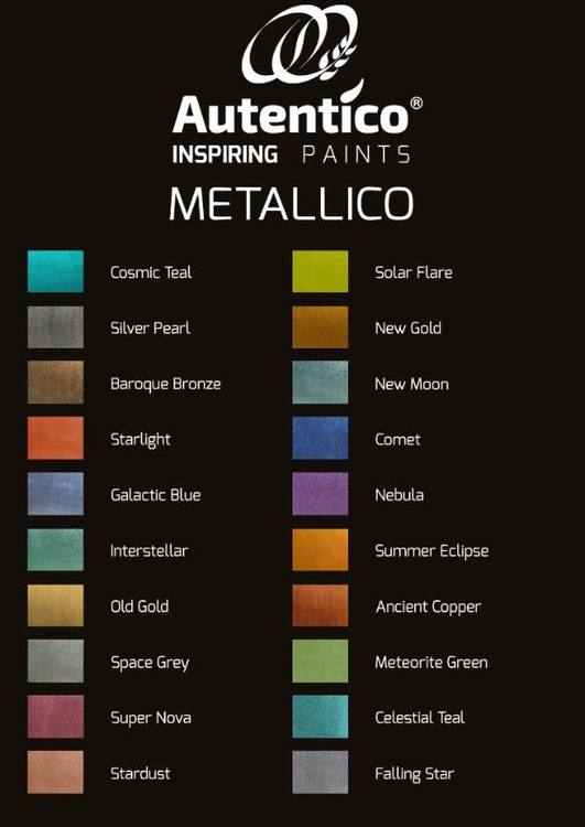 Autentico® Metallico - Metallfärg