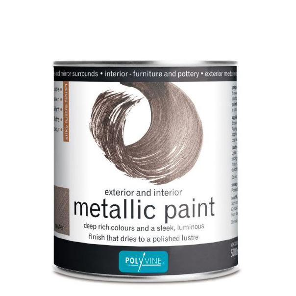Polyvine Metallic Paint PEWTER