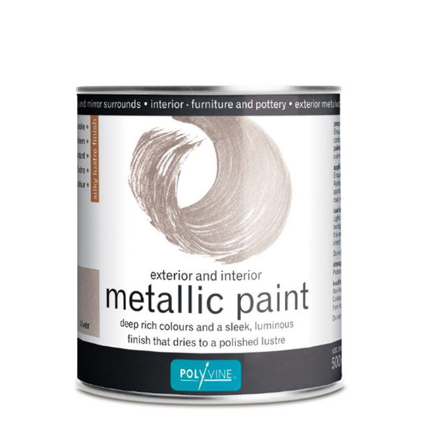 Polyvine Metallic Paint SILVER