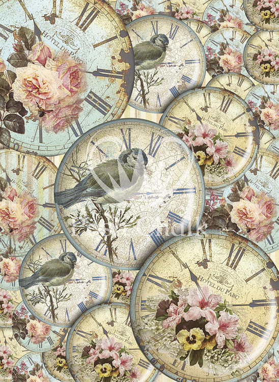 A3 Posh Chalk SPRING TIME - Deluxe Decoupagepapper