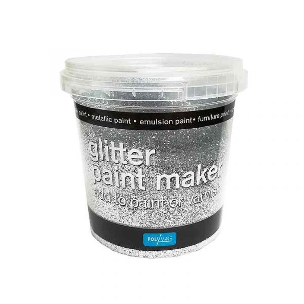 Polyvine Glitter Paint Maker  - SILVER (silverglitter)