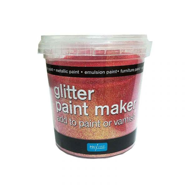 Polyvine Glitter Paint Maker - PINK (rosa metallglitter)