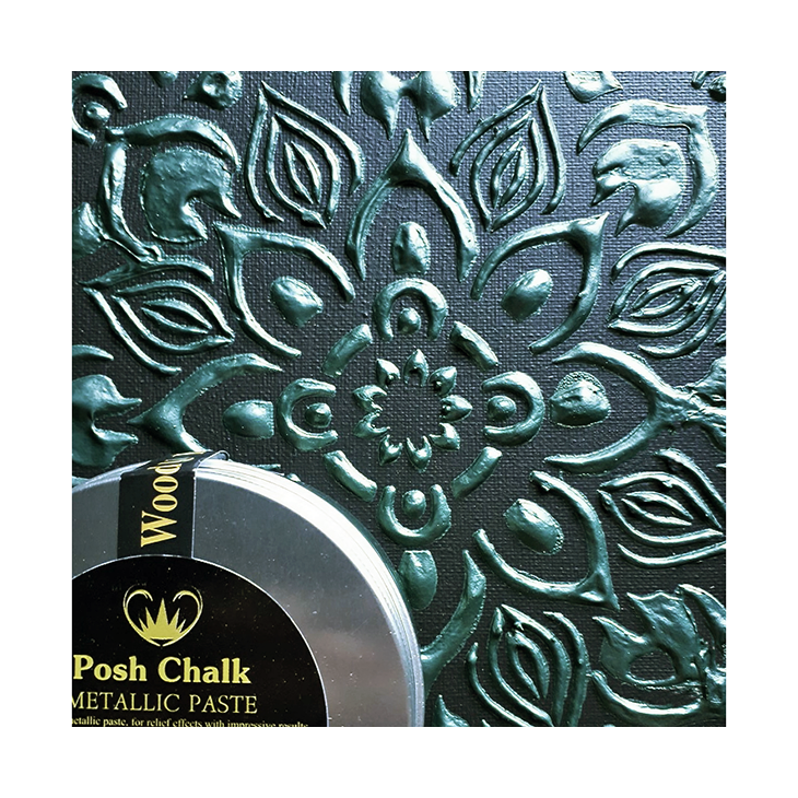 Posh Chalk Metallic Paste - DARK GREEN - Embossingpasta