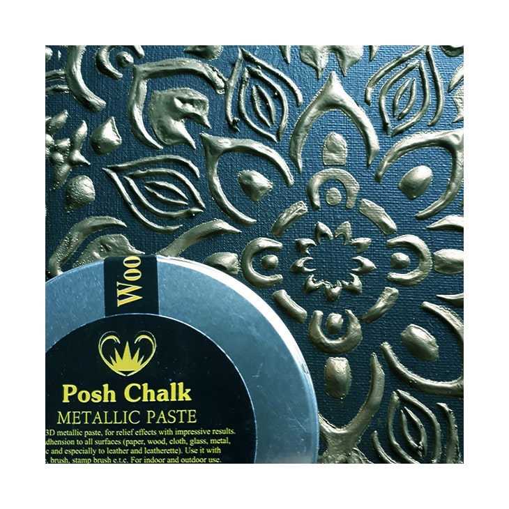 Posh Chalk Metallic Paste - GREEN BRONZE - Embossingpasta