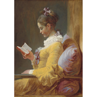 MINT - A3 Decoupagepapper (ca 30x42cm) - YOUNG GIRL READING