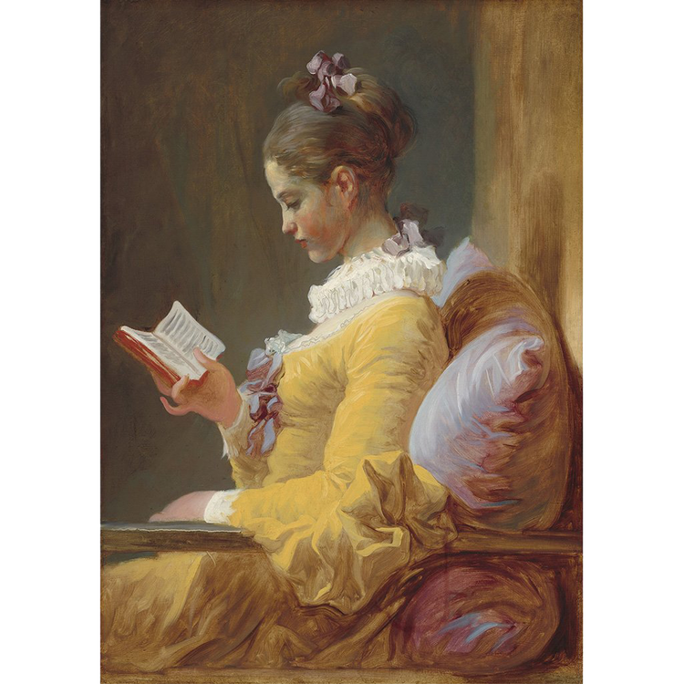 MINT Decoupage Paper YOUNG GIRL READING