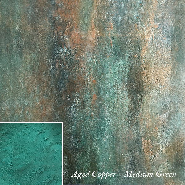PP Aged Copper - Creative Powders - Faux Verdigris - MEDIUM GREEN