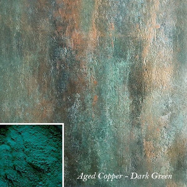 PP Aged Copper - Creative Powders - Faux Verdigris - DARK GREEN