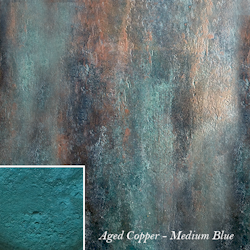 PP Aged Copper - Creative Powders - Faux Verdigris - BLÅ / Medium Blue