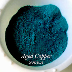 PP Aged Copper - Creative Powders - Faux Verdigris - BLÅ / Dark Blue