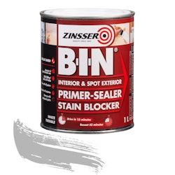 Zinsser® B-I-N Spärrgrund - Äkta Shellack - KALL GRÅ