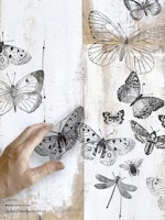 IOD Dekorstämpel - Butterflies 30x30cm