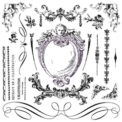 IOD Dekorstämpel - Signage II 30x30cm