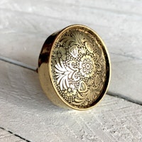 Möbelknopp - Brass Mandala Flower