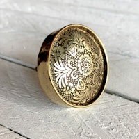 Möbelknopp - Brass Mandala Flower