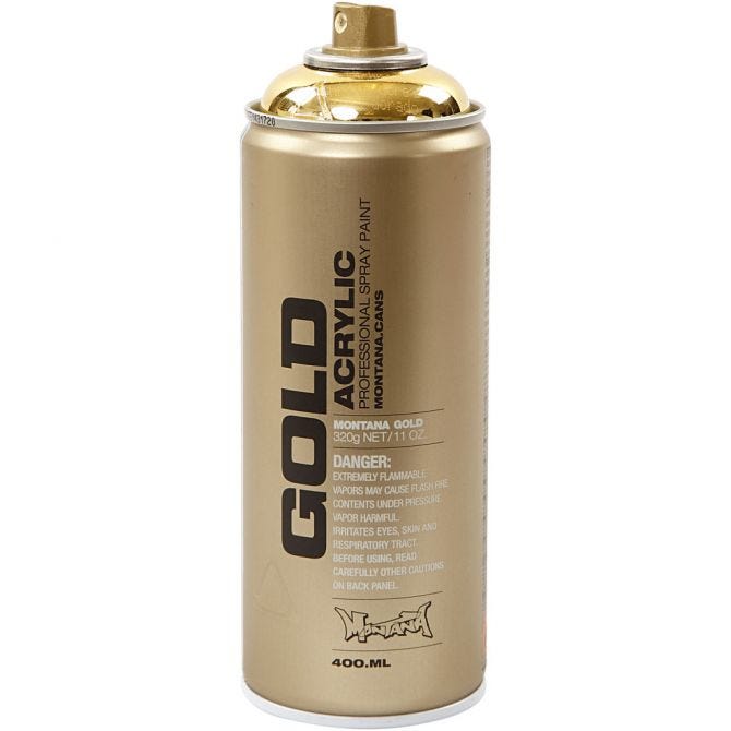 MONTANA GOLD - Metallic Sprayfärg - GOLD Chrome Effect