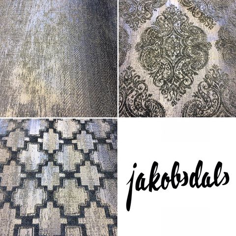 Jakobsdals Textil Metervara - COZY DIAMOND (Grå/Silver)