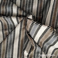 Jakobsdals Textil Metervara - GENOA (grå/svart/guld)