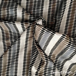 Jakobsdals Textil Metervara - GENOA (grå/svart/guld)