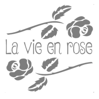 Autentico Schablon - La Vie en Rose ca 30x30cm