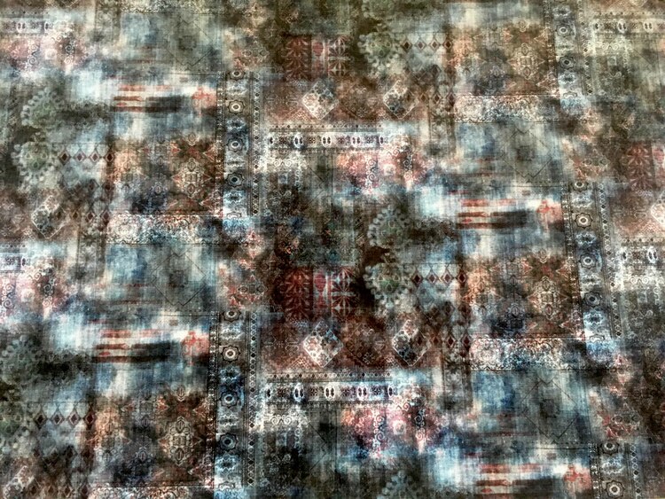Jakobsdals Textil Metervara - VERONA (Blå) - En meter uppklippt (140x100cm)