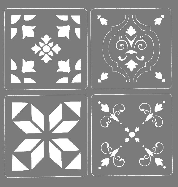 Autentico Schablon - French Tiles