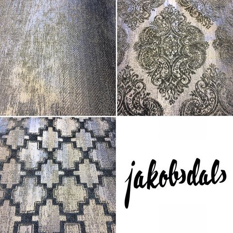 Jakobsdals Textil Metervara - COZY (Grå/Silver)