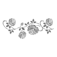 Autentico Schablon - Saverio Rose ca 41x20cm