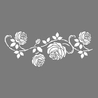 Autentico Schablon - Saverio Rose ca 41x20cm