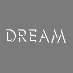 Autentico Schablon - Dreams - text ca 44x10cm