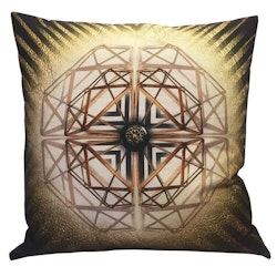 Van Asch Kuddfodral - Golden Geometric 50x50cm