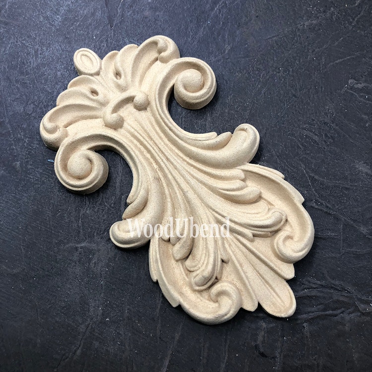 ORNAMENT - WoodUbend - Plumes WUB6053