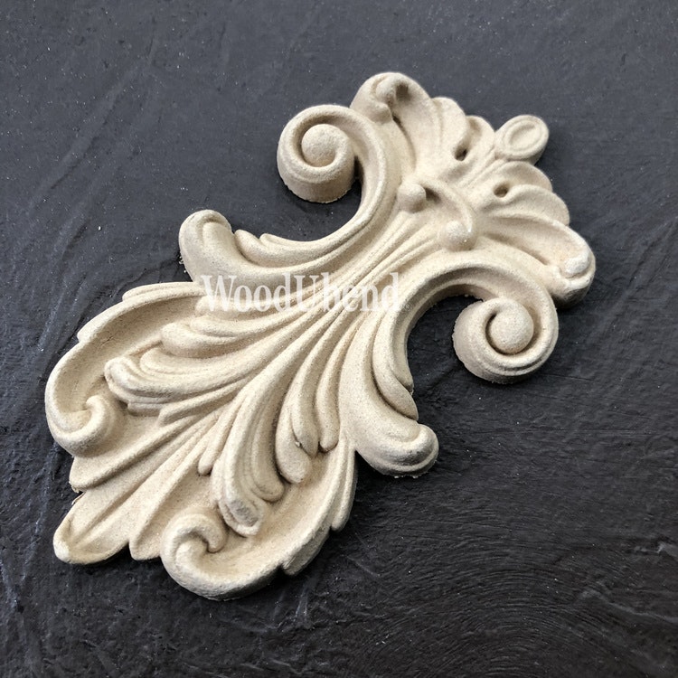 ORNAMENT - WoodUbend - Plumes WUB6053