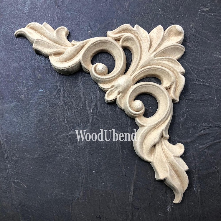 ORNAMENT - WoodUbend - Ornate Plumes WUB6093