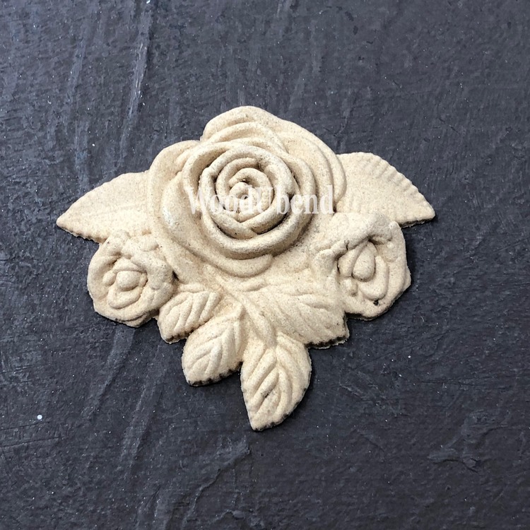 ORNAMENT - WoodUbend - Rose Bouquets WUB330