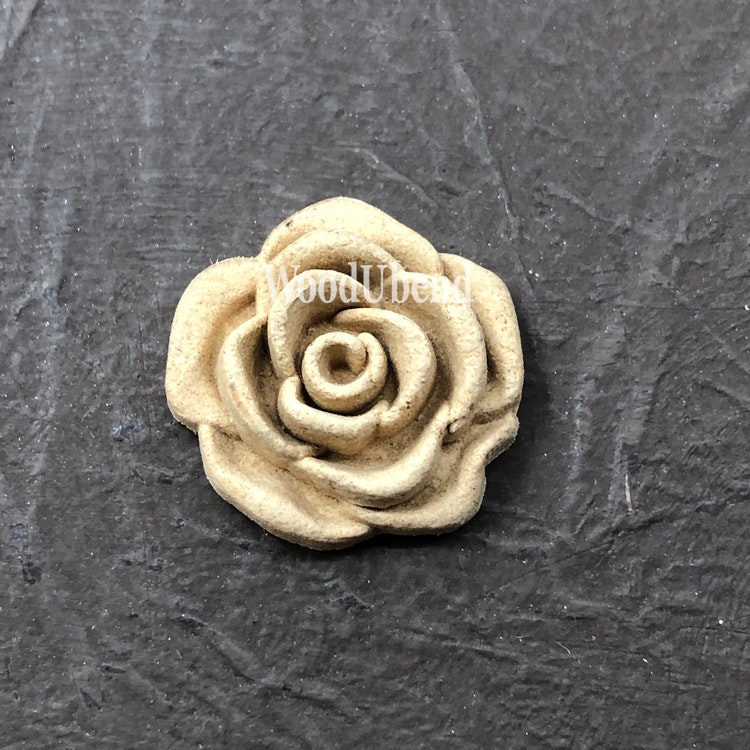 ORNAMENT - WoodUbend - Swirl Rose Buds WUB344