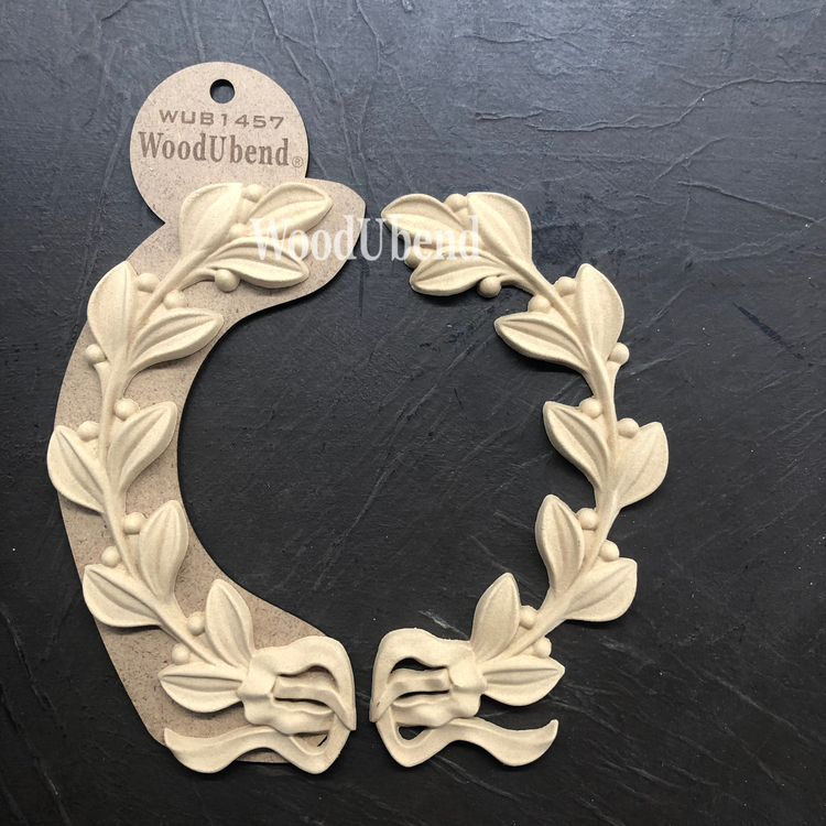 ORNAMENT - WoodUbend - Wreath Ø 20.5cm WUB1457