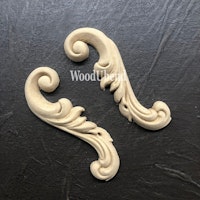 WoodUbend® Decorative Scrolls 8x2.5cm WUB1650 (6-pack)