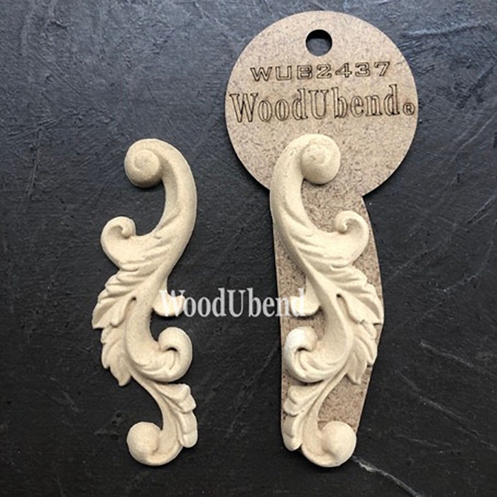 ORNAMENT - WoodUbend - Leafy Scrolls WUB2437