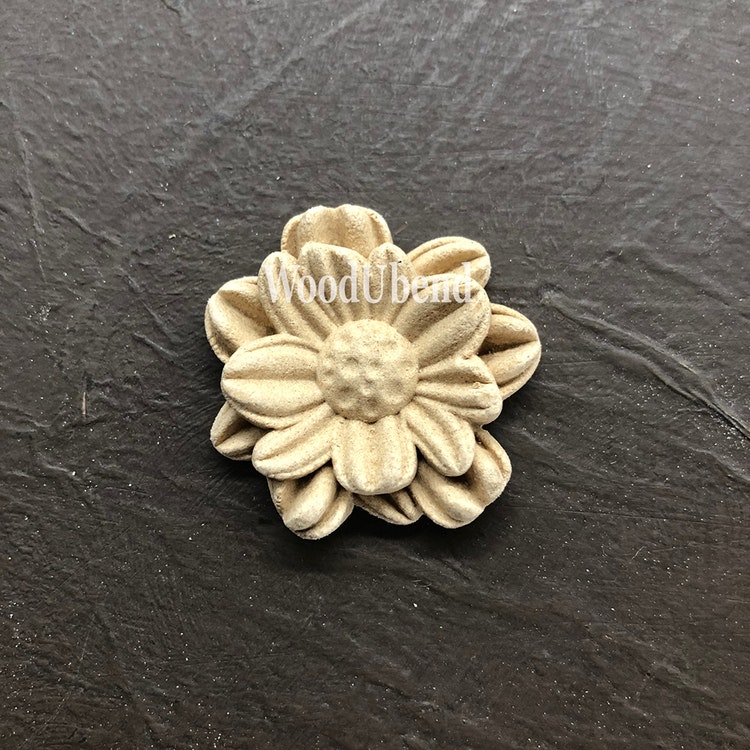 ORNAMENT - WoodUbend -  Petalled Flowers WUB1117