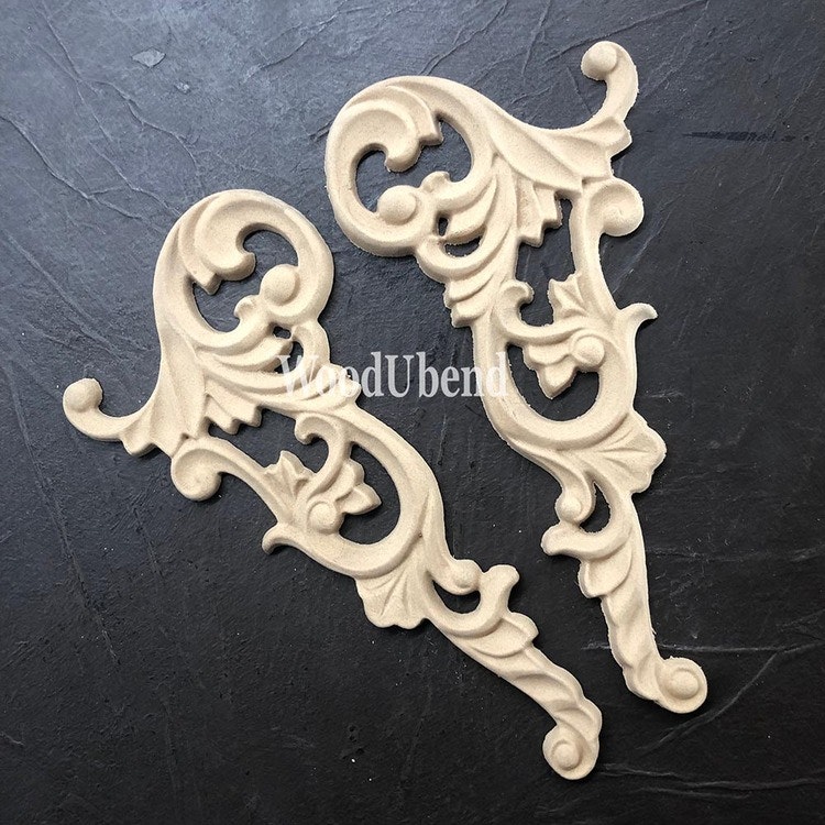 ORNAMENT - WoodUbend - Corner Scrolls WUB2102