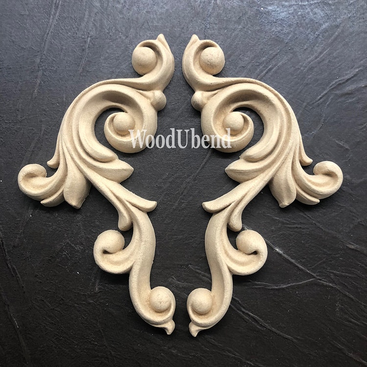 ORNAMENT - WoodUbend - Decorative Scrolls WUB1386-7