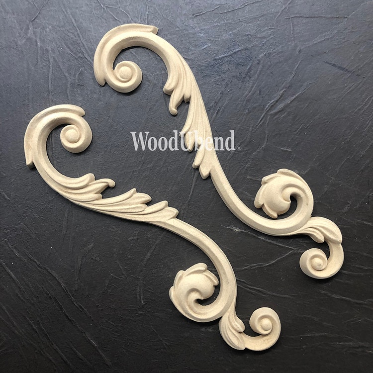 ORNAMENT - WoodUbend - Decorative Scrolls WUB1382-3