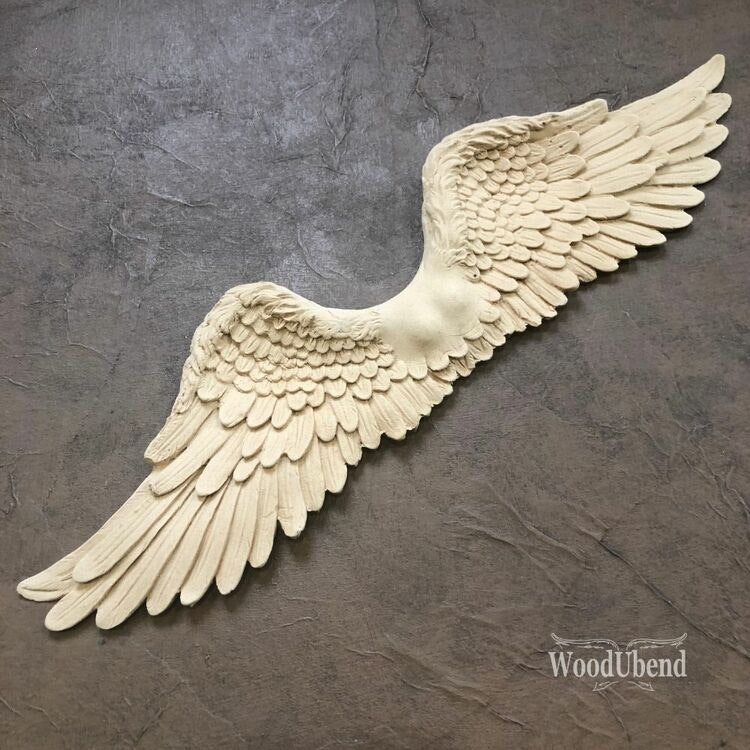 ORNAMENT - WoodUbend - LARGE Angel Wings WUB0960