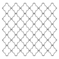 Posh Chalk® Schablon - Dainty Trellis 50x50cm