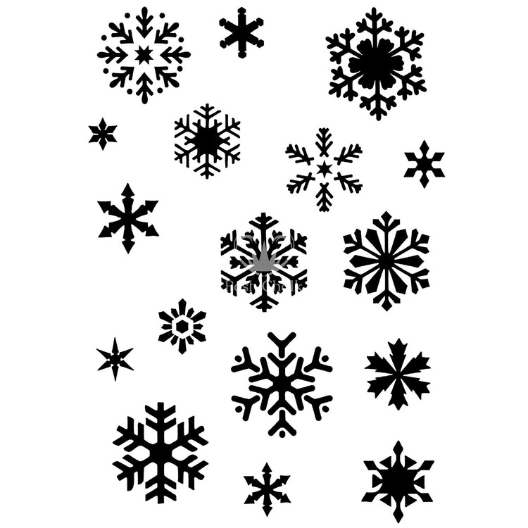 SCHABLONER - Posh Chalk Premium Stencil - Snowflakes