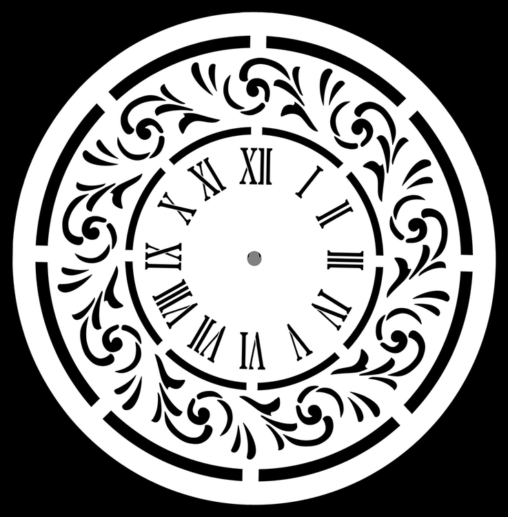 SCHABLONER - Posh Chalk Premium Stencils - Wonderland Clock