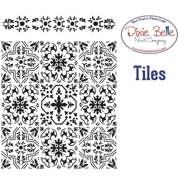 SCHABLON - Belles and Whistles Stencil - TILES