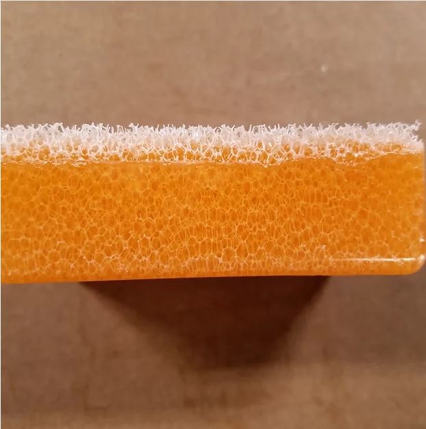 Scrubby Soap - Hand & Penseltvål med skrubbsvamp - ORANGE